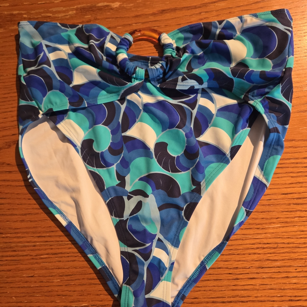 VENUS Blue and Green Swimwear Bottom